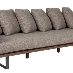 World Interiors Bali Boho Upholstered Mango Wood Sofa