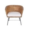 World Interiors Bali Boho Rattan Accent Chair Living Room