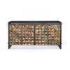 World Interiors Dining Room Messina Carved Teak Wood Sideboard