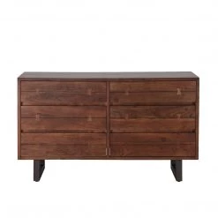 World Interiors Glenwood Industrial Modern Live Edge Dresser