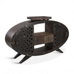 World Interiors Melbourne Reclaimed Iron Bar Cabinet