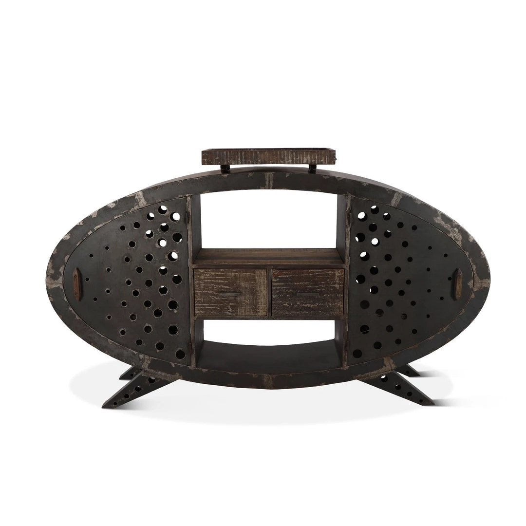 World Interiors Melbourne Reclaimed Iron Bar Cabinet 3 World Interiors Melbourne Reclaimed Iron Bar Cabinet