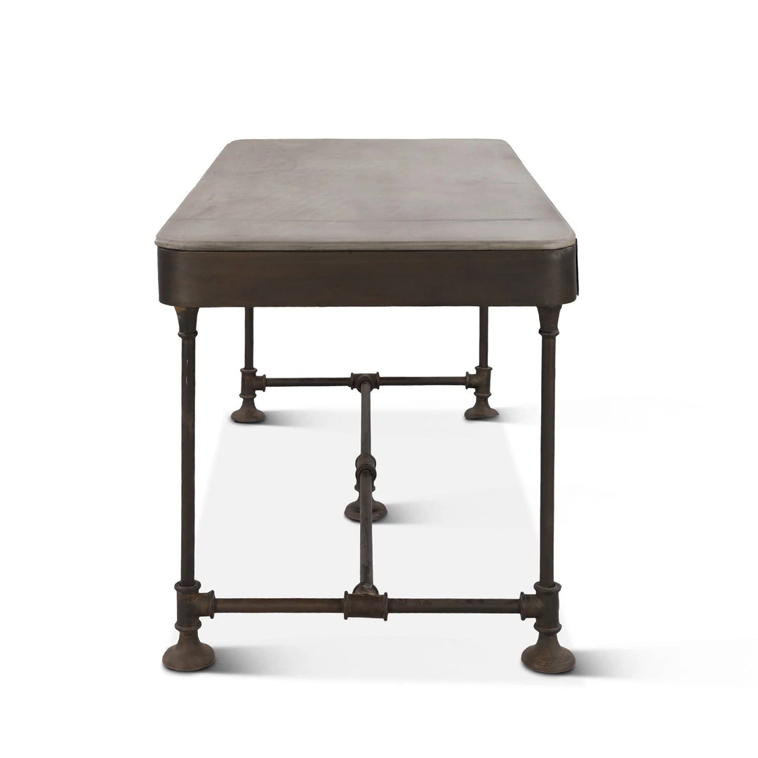 World Interiors Desks & Shelving Melbourne Industrial Marble Writing Desk 7 World Interiors Desks & Shelving Melbourne Industrial Marble Writing Desk