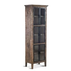 World Interiors Dakota 83" Tall Glass Cabinet