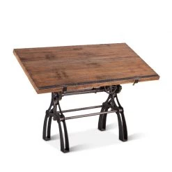 World Interiors Desks & Shelving Clementine Industrial Drafting Desk