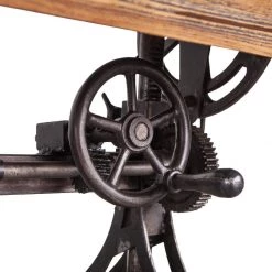 World Interiors Desks & Shelving Clementine Industrial Drafting Desk