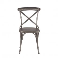 World Interiors Nantes French Vintage Iron Dining Chair