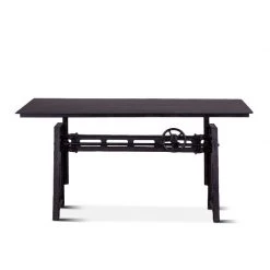 World Interiors Desks & Shelving Artezia Industrial Iron Top Crank Desk