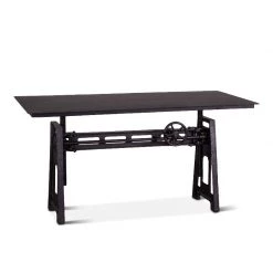 World Interiors Desks & Shelving Artezia Industrial Iron Top Crank Desk