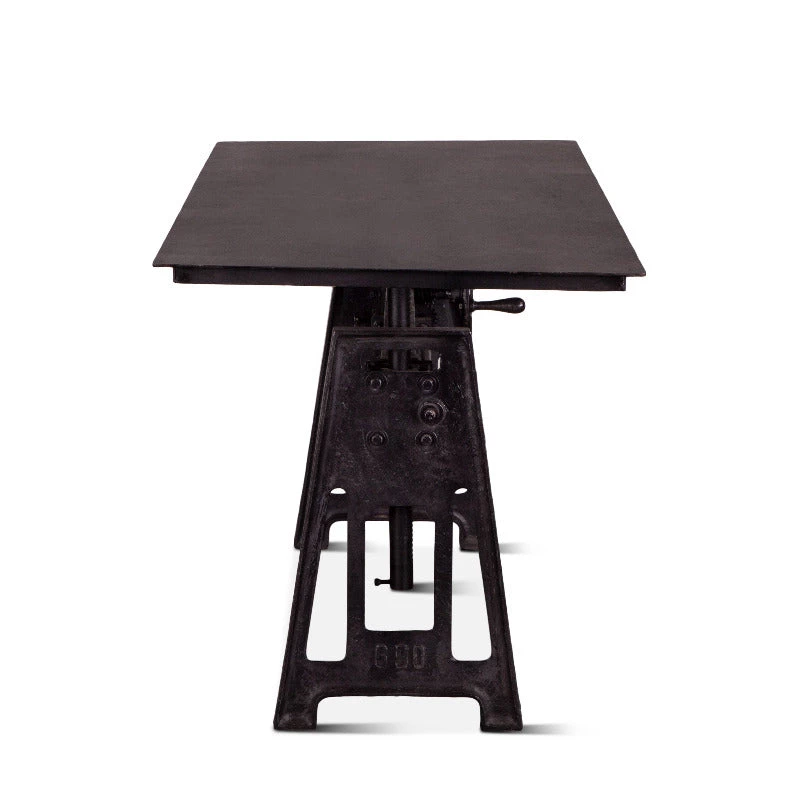 World Interiors Desks & Shelving Artezia Industrial Iron Top Crank Desk 6 World Interiors Desks & Shelving Artezia Industrial Iron Top Crank Desk