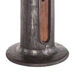 World Interiors Dining Room Welles Round Industrial Steampunk Dining Table