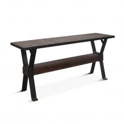 World Interiors Paxton Reclaimed Teak Console Table Living Room