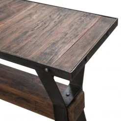 World Interiors Paxton Reclaimed Teak Console Table Living Room