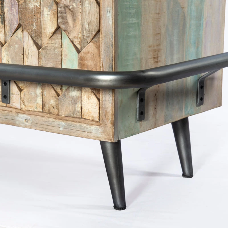 World Interiors Cordoba Vintage Reclaimed Teak Bar Cabinet Accents 9 World Interiors Cordoba Vintage Reclaimed Teak Bar Cabinet Accents