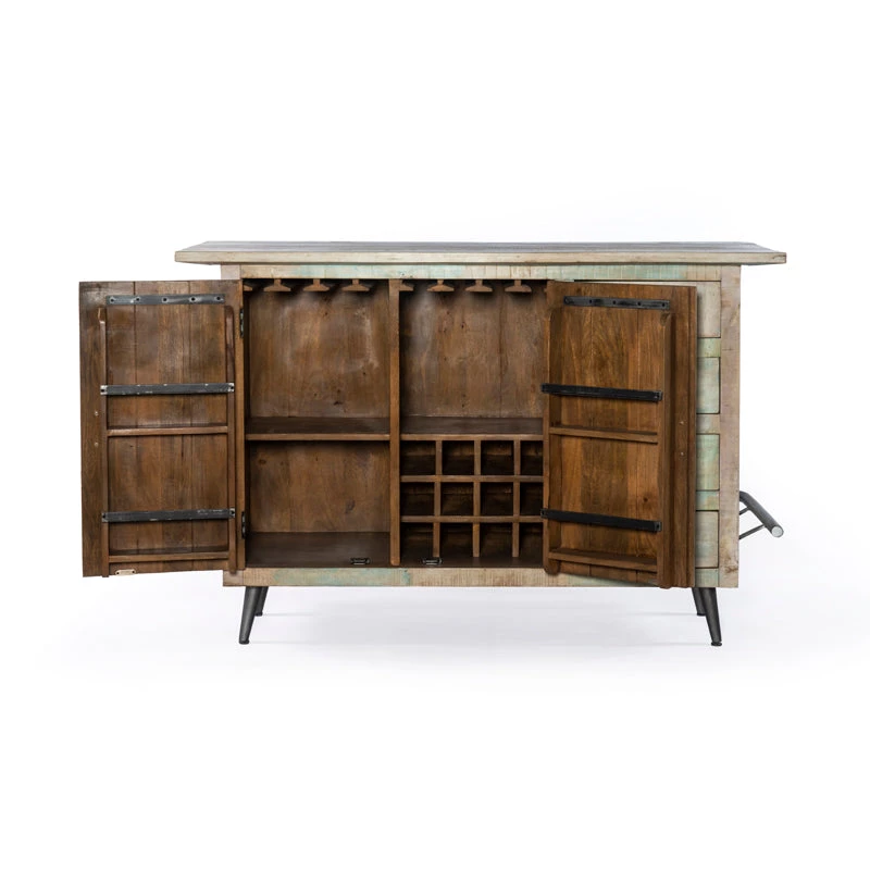 World Interiors Cordoba Vintage Reclaimed Teak Bar Cabinet Accents 7 World Interiors Cordoba Vintage Reclaimed Teak Bar Cabinet Accents