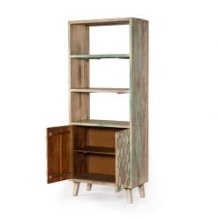 World Interiors Cordoba Vintage Reclaimed Bookcase Living Room