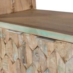 World Interiors Cordoba Vintage Reclaimed Bookcase Living Room