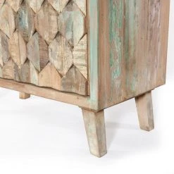 World Interiors Cordoba Vintage Reclaimed Bookcase Living Room