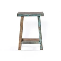 World Interiors Dining Room Cordoba Vintage Reclaimed Gathering Table And Stools