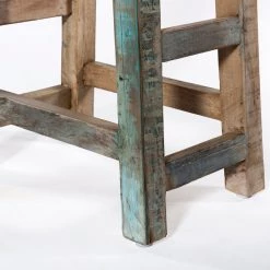 World Interiors Dining Room Cordoba Vintage Reclaimed Gathering Table And Stools