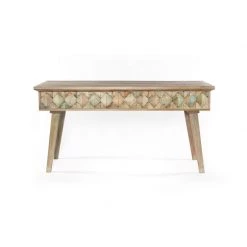 World Interiors Cordoba Vintage Reclaimed Writing Desk Desks & Shelving