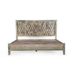 World Interiors Bedroom Cordoba Vintage Reclaimed Teak Bed
