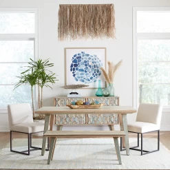 World Interiors Cordoba 48-Inch Vintage Reclaimed Dining Bench