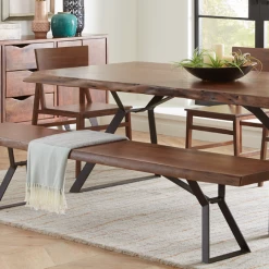 World Interiors Nottingham Modern Live Edge Bench Dining Room 13 World Interiors Nottingham Modern Live Edge Bench Dining Room