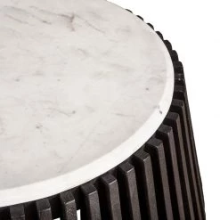 World Interiors Living Room Lisbon Marble & Mango Wood Coffee Table