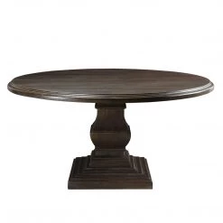 World Interiors Dining Room Toulon Vintage Brown Round Dining Table 11 World Interiors Dining Room Toulon Vintage Brown Round Dining Table