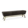 World Interiors Melbourne Modern Suede Bench Dining Benches