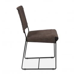 World Interiors Dining Room Melbourne Industrial Modern Suede Dining Chair