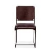World Interiors Melbourne Industrial Modern Leather Dining Chair Dining Room