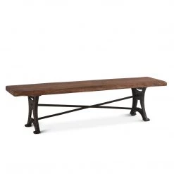 World Interiors Blayne Rustic Farmhouse Live Edge Bench