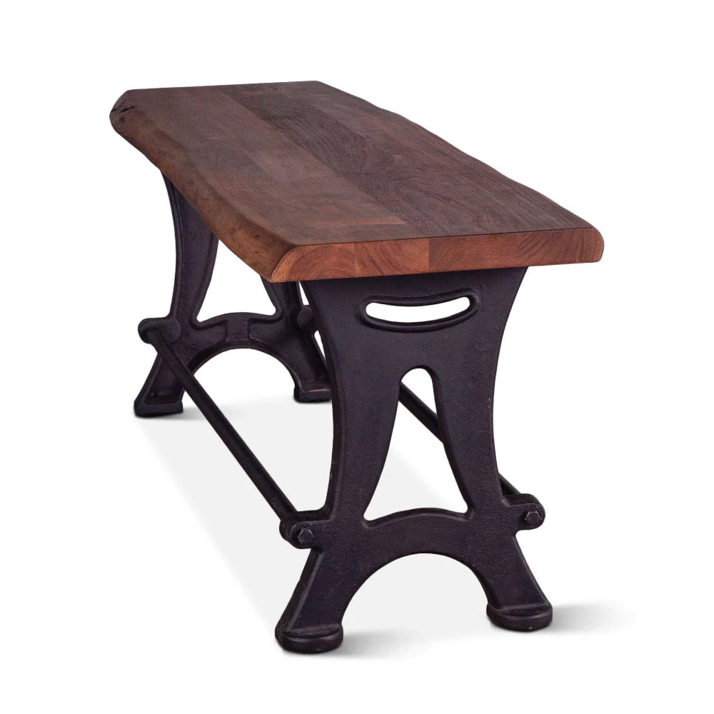 World Interiors Dining Room Blayne Rustic Farmhouse Live-Edge Counter-Height Bench 6 World Interiors Dining Room Blayne Rustic Farmhouse Live-Edge Counter-Height Bench