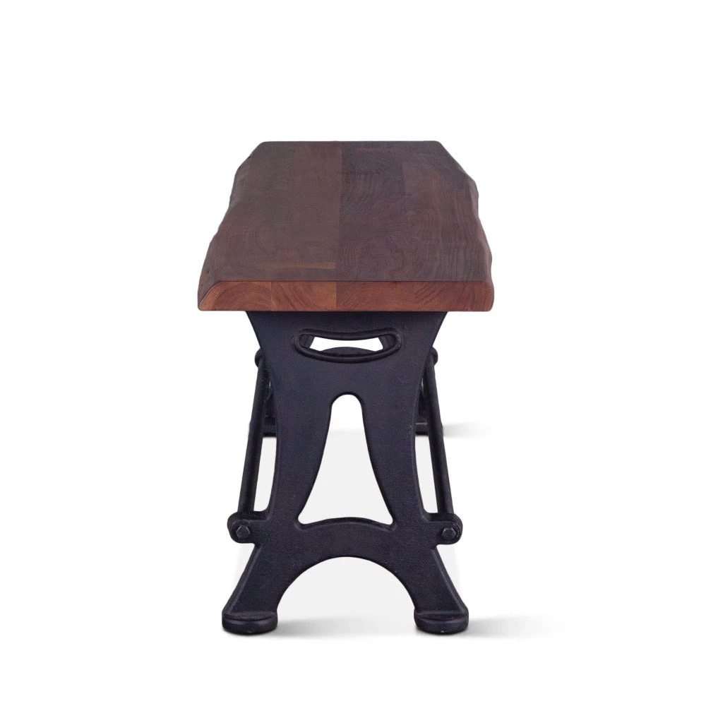 World Interiors Dining Room Blayne Rustic Farmhouse Live-Edge Counter-Height Bench 5 World Interiors Dining Room Blayne Rustic Farmhouse Live-Edge Counter-Height Bench