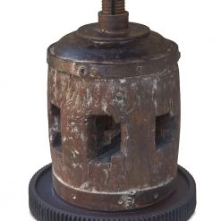 World Interiors Sterling Adjustable Rustic Marble Accent Table Dining Room