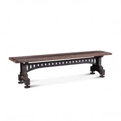 World Interiors Dining Room Sterling Cast Iron Dining Bench