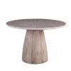 World Interiors Palm Desert Natural Dining Marble Table With Washed Wood Base 2 World Interiors Palm Desert Natural Dining Marble Table With Washed Wood Base