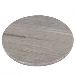 World Interiors Dining Room Palm Desert Natural Marble Dining Table With Steel Tulip Base