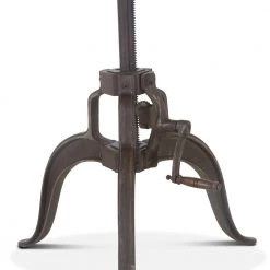 World Interiors Dining Room Sterling Adjustable Marble Top Crank Dining Table