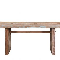 World Interiors Messina Carved Teak Wood Dining Table