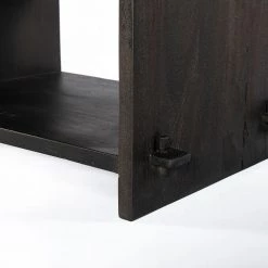 World Interiors Bedroom Messina Carved Teak Wood Night Chest