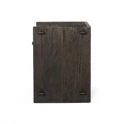 World Interiors Bedroom Messina Carved Teak Wood Night Chest