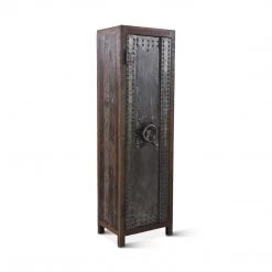 World Interiors Welles Tall Vault Style Reclaimed Cabinet