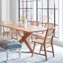 World Interiors Stockholm Natural Acacia Dining Chair