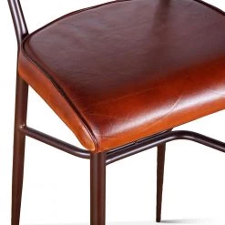 World Interiors Hudson High Back Leather Stool 13 World Interiors Hudson High Back Leather Stool