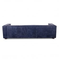 World Interiors Portia Antique Blue Italian Leather Sofa 10 World Interiors Portia Antique Blue Italian Leather Sofa