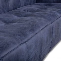 World Interiors Portia Antique Blue Italian Leather Sofa 11 World Interiors Portia Antique Blue Italian Leather Sofa