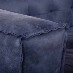 World Interiors Portia Antique Blue Italian Leather Sofa 12 World Interiors Portia Antique Blue Italian Leather Sofa